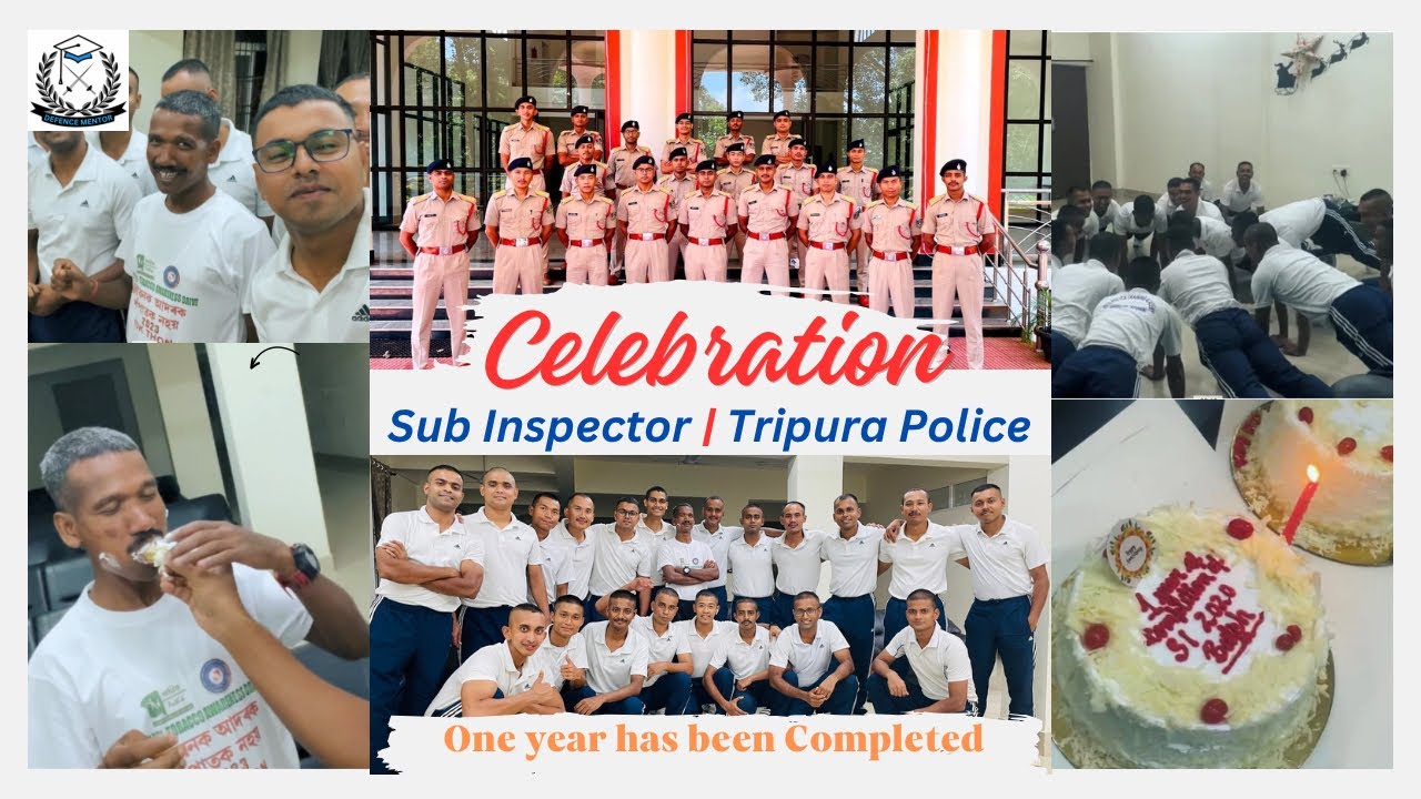Celebration 🎉 😍| One Year in Tripura Police | Sub Inspectors🌟🌟 | Tripura Police👮 | Defence Mentor