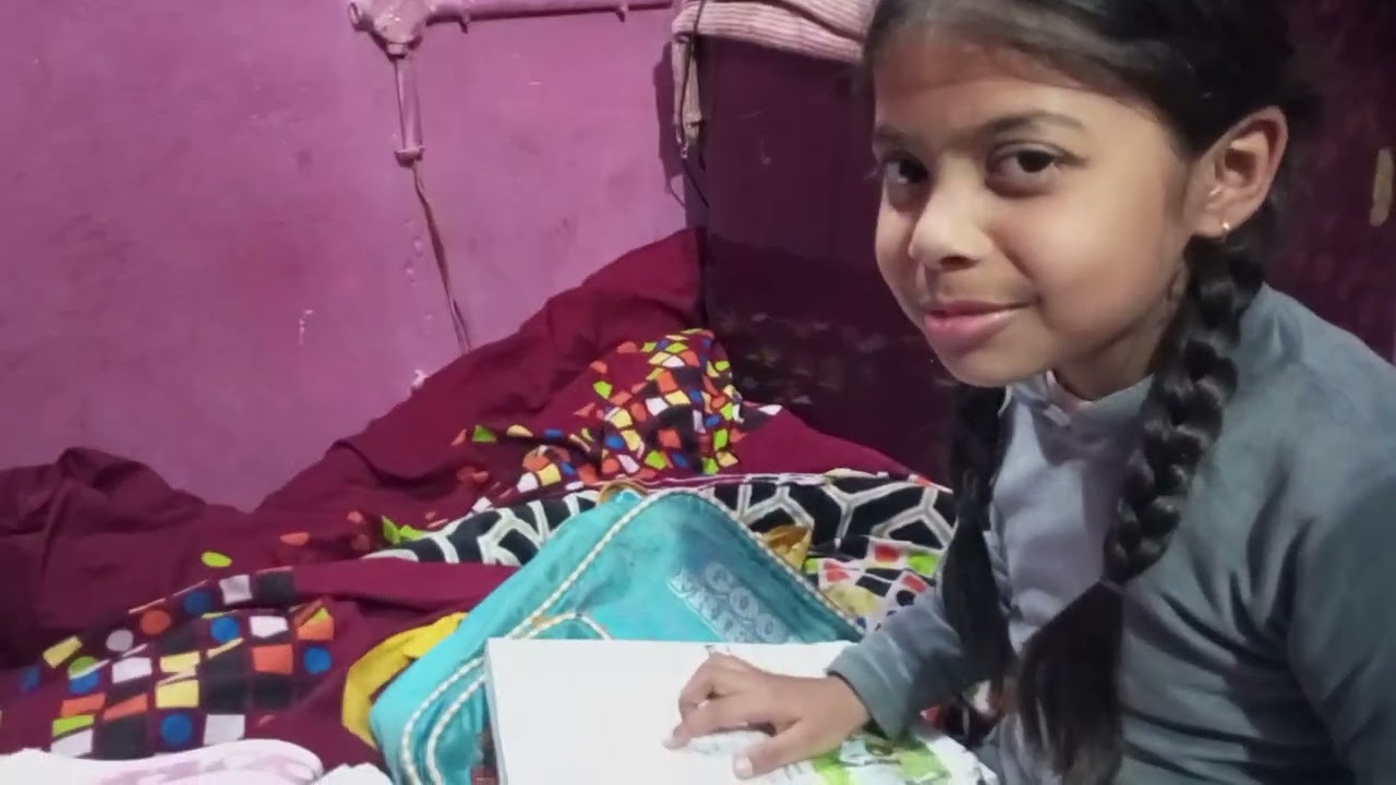 Trisha ne kiya home work school ka #vlog #cute @cutebabytrisha