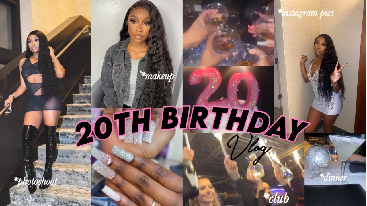 20TH BIRTHDAY VLOG + PREP | Makeup, Nails, Hair, Club, Dinner + More