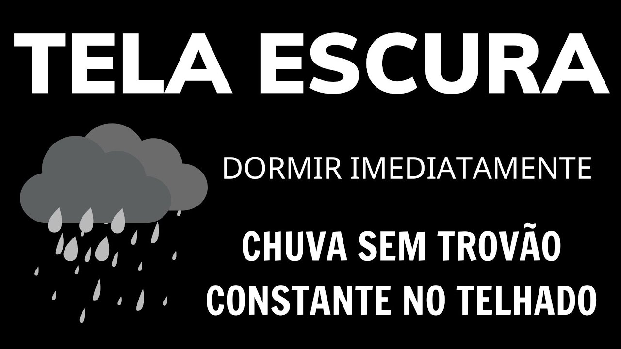 Som de CHUVA sem Trovões no telhado para Dormir e Relaxar Profundamente, VENÇA A INSÔNIA