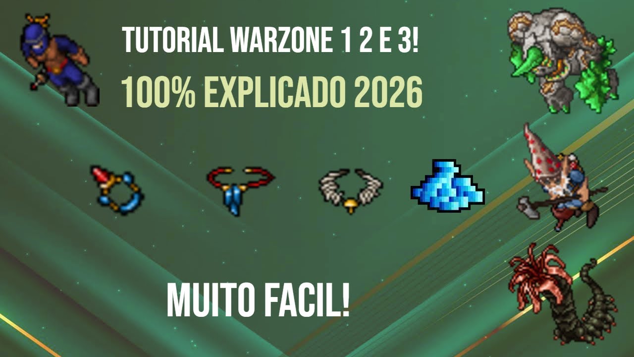 TIBIA - COMO FAZER WARZONE 1 2 E 3! VIDEO 100% EXPLICATIVO - 2026