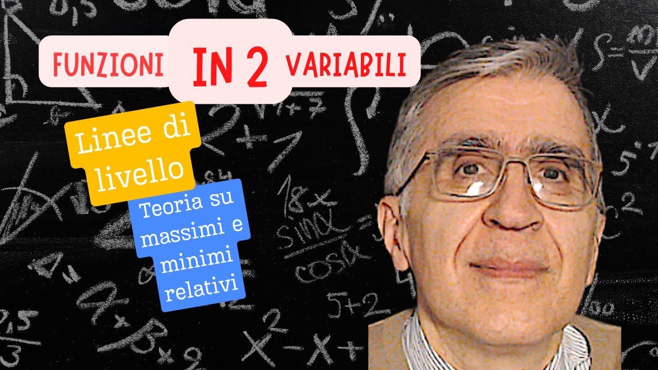 Le #funzioni  in due #variabili: linee di livello e massimi e minimi relativi