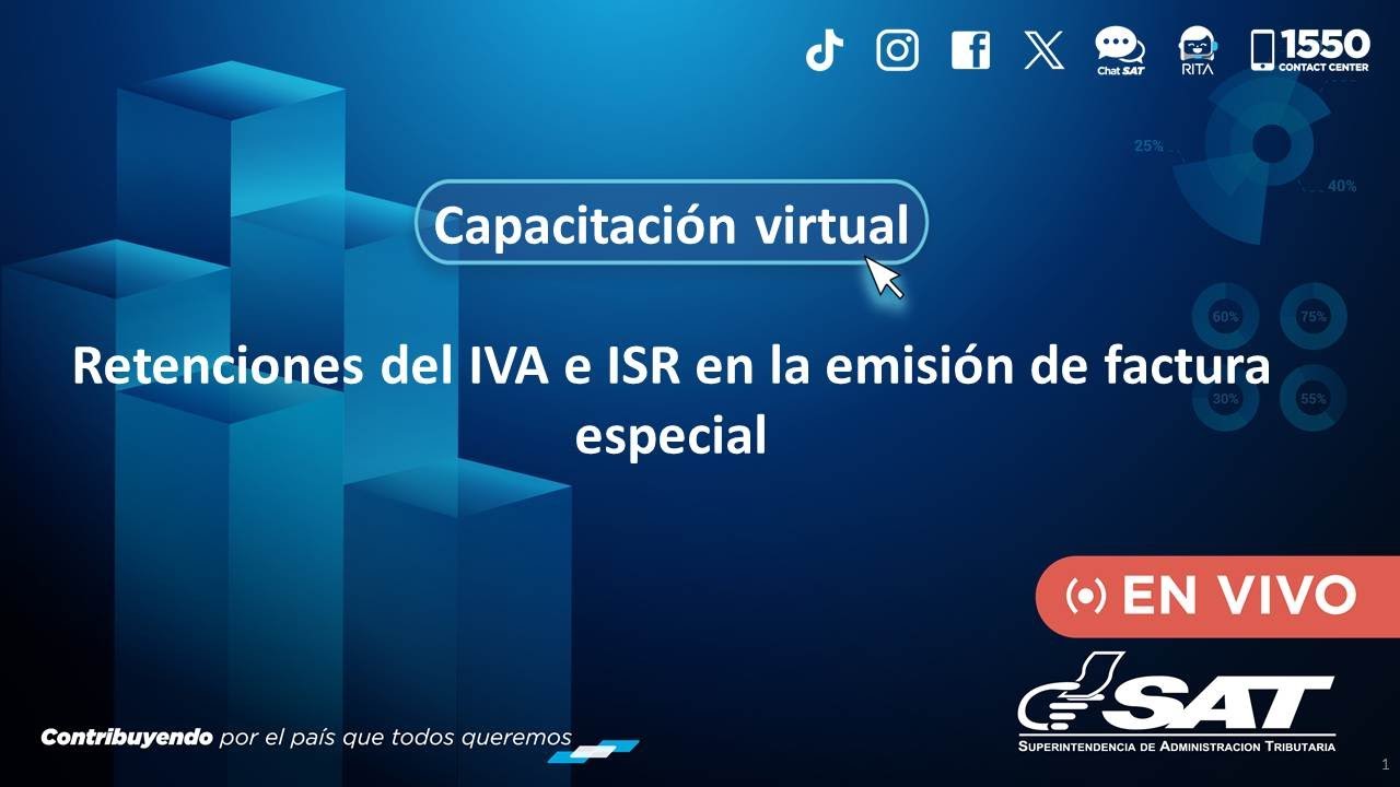 Retenciones del IVA e ISR en la emisión de factura especial
