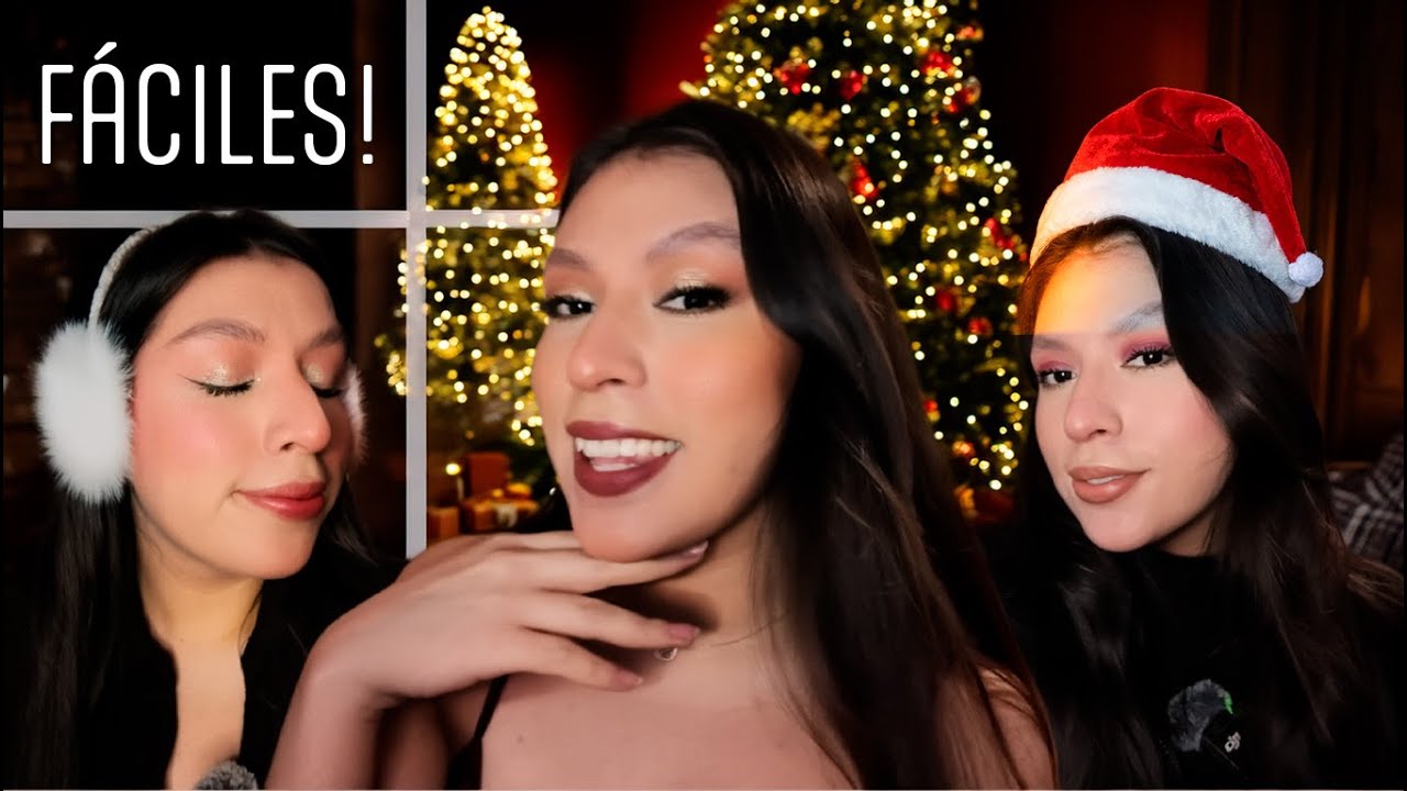 ¡3 looks NAVIDEÑOS de 5 minutos!