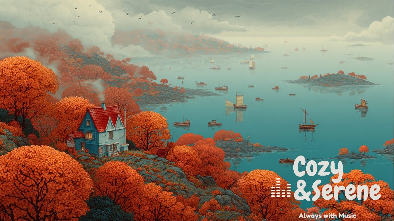 Coastal Autumn Retreat 🍂🏡 | Peaceful Lo-Fi Beats for Study, Reading & Deep Focus