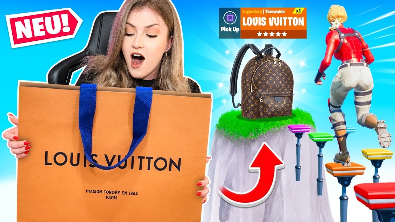 FREUNDIN bekommt etwas von LOUIS VUITTON wenn sie FORTNITE Deathrun schafft!