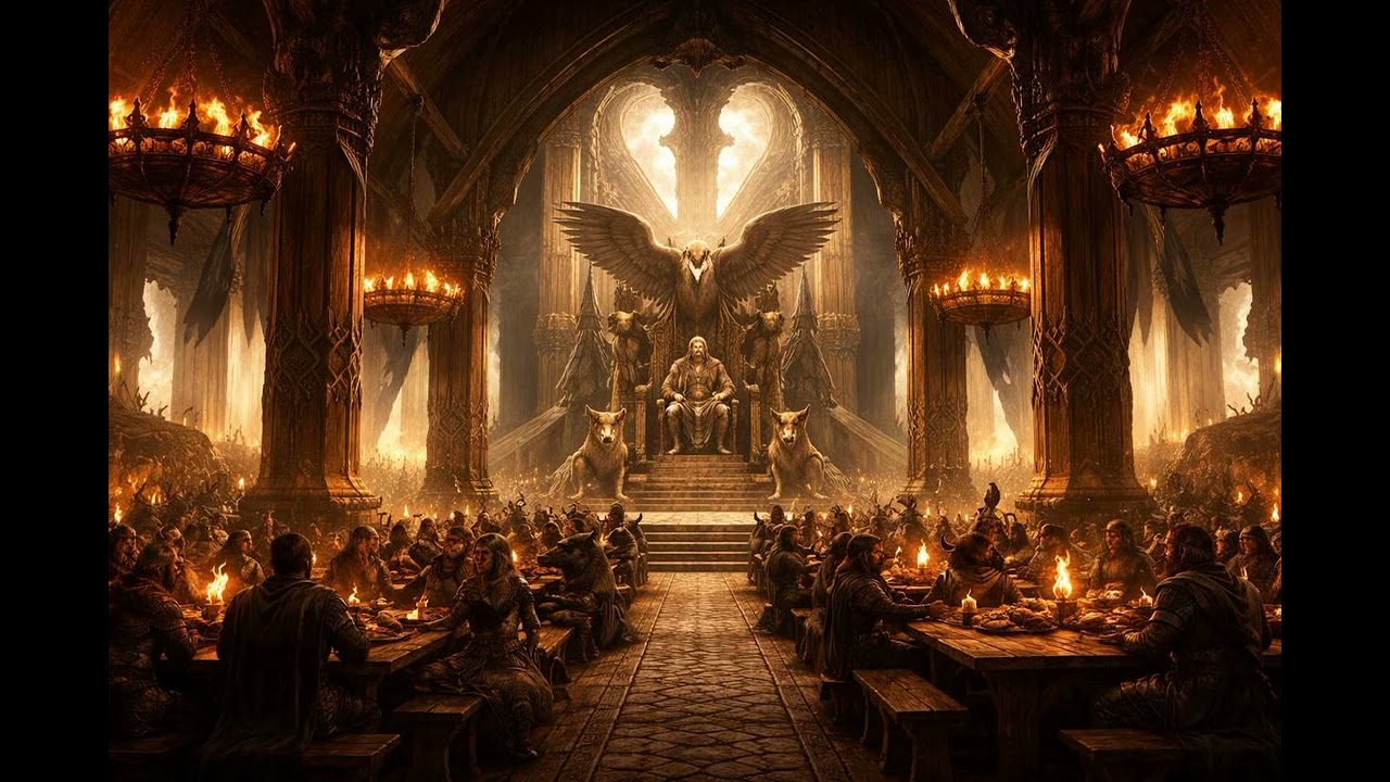 Odin`s great hall