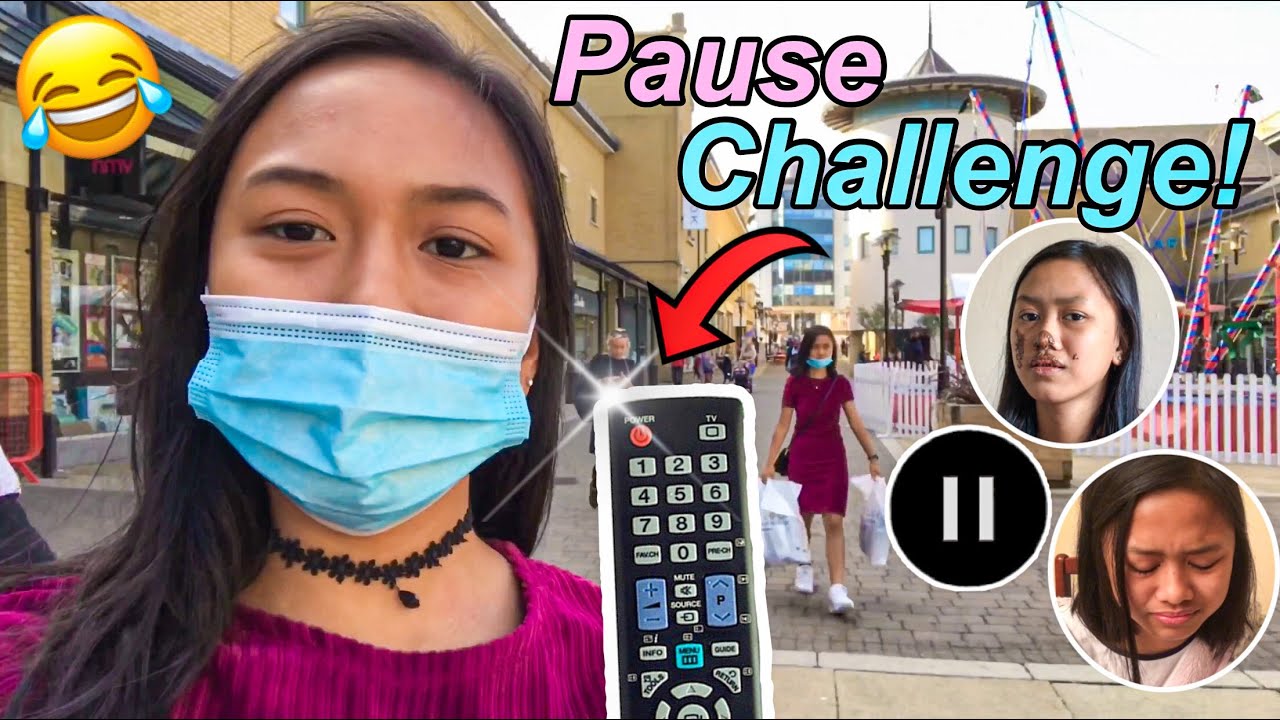 I DID THE PAUSE CHALLENGE TO MY TWIN SISTER!! | Thazmin with Jhazmin