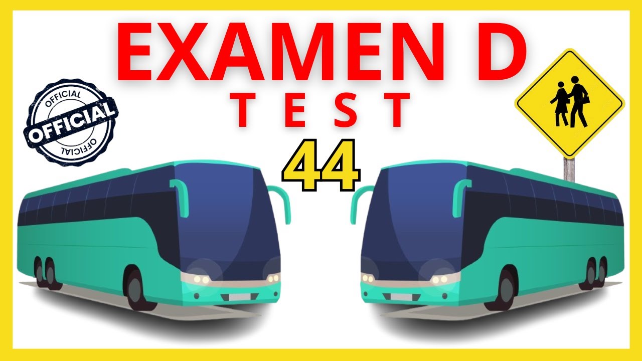 TEST4️⃣4️⃣EXAMEN TEORICO Carnet de Conducir D1 D 2025