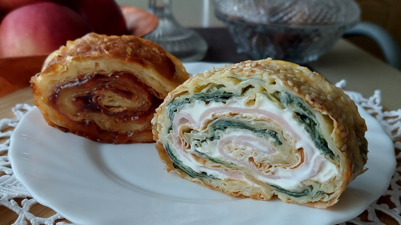🌺 Slani i slatki rolat od gotovih kora - Salty and sweet rolls 🌸