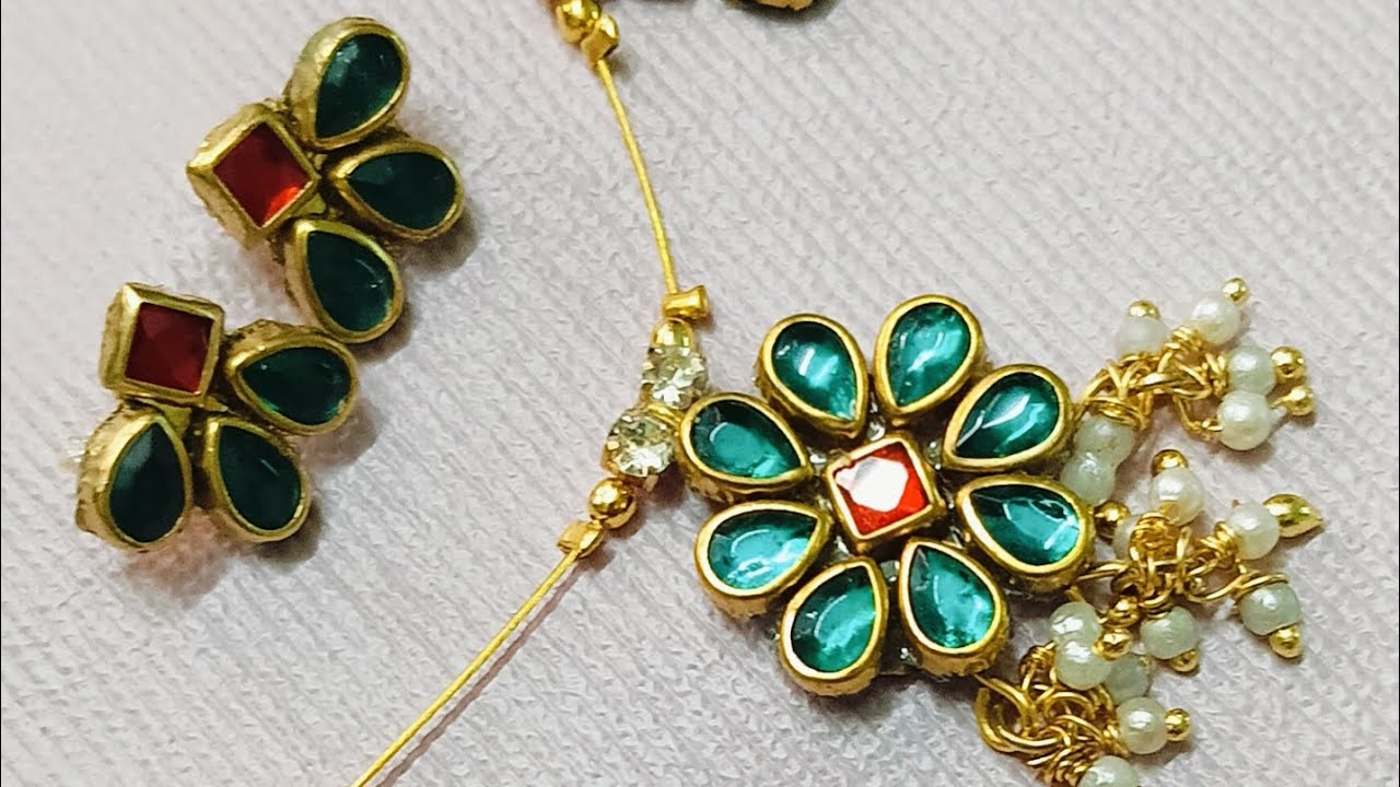 Handmade pendant with invisible chain pannalama??? Step by step making video 📷