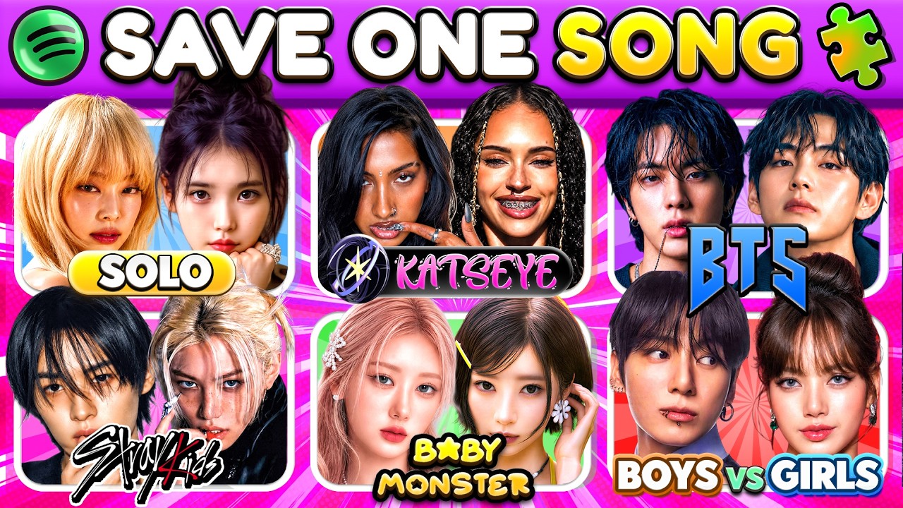 SAVE ONE K-POP SONG 🎶💜 | Random Rules 🎲|  music quiz 2026