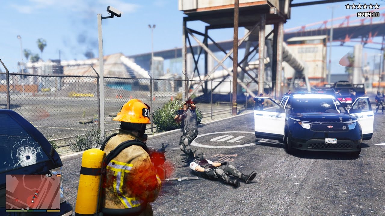 GTA V Trevor's Merryweather Private Military Rampage + Insane 10 Star Escape [RDE 4.1.2]