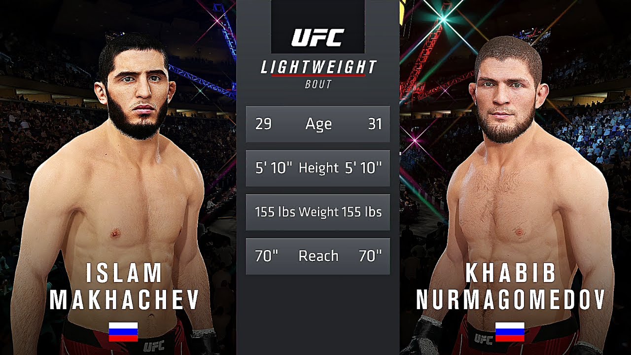 Islam Makhachev Vs. Khabib Nurmagomedov : UFC 4 Gameplay (Legendary Difficulty) (AI Vs AI) (PS4)