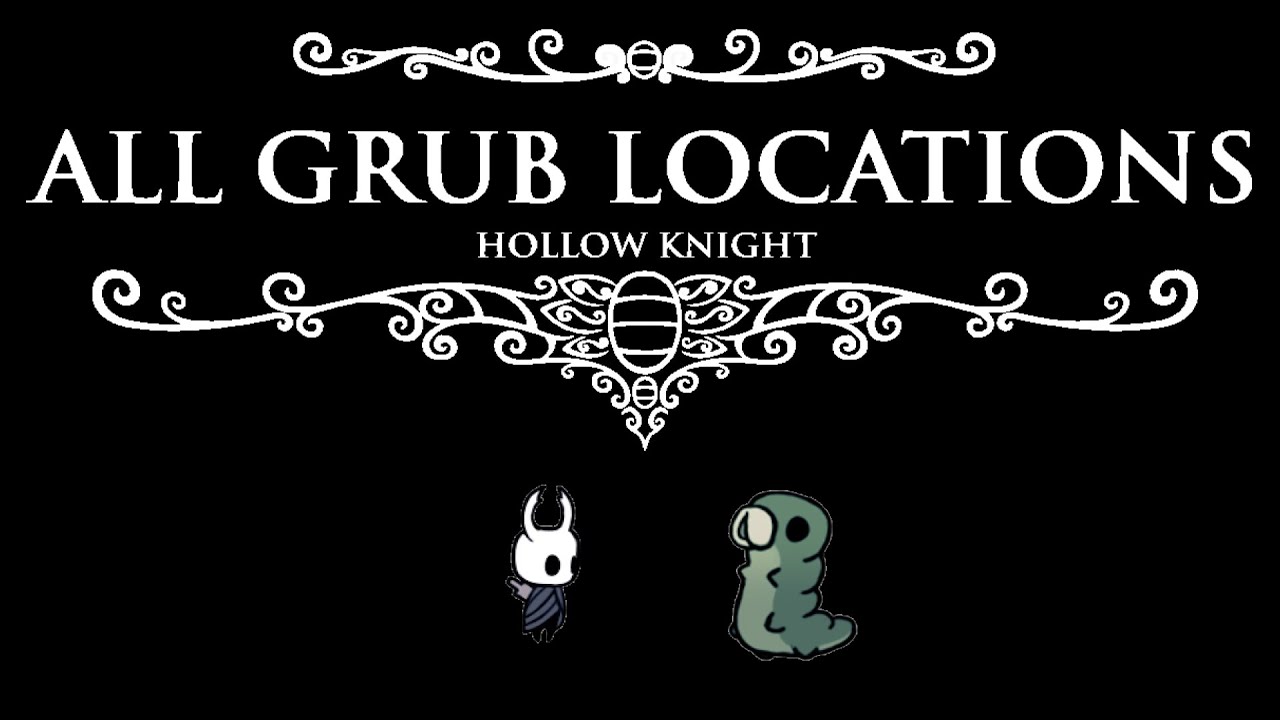 Hollow Knight - All 46 Grub Locations with Routes from Dirtmouth