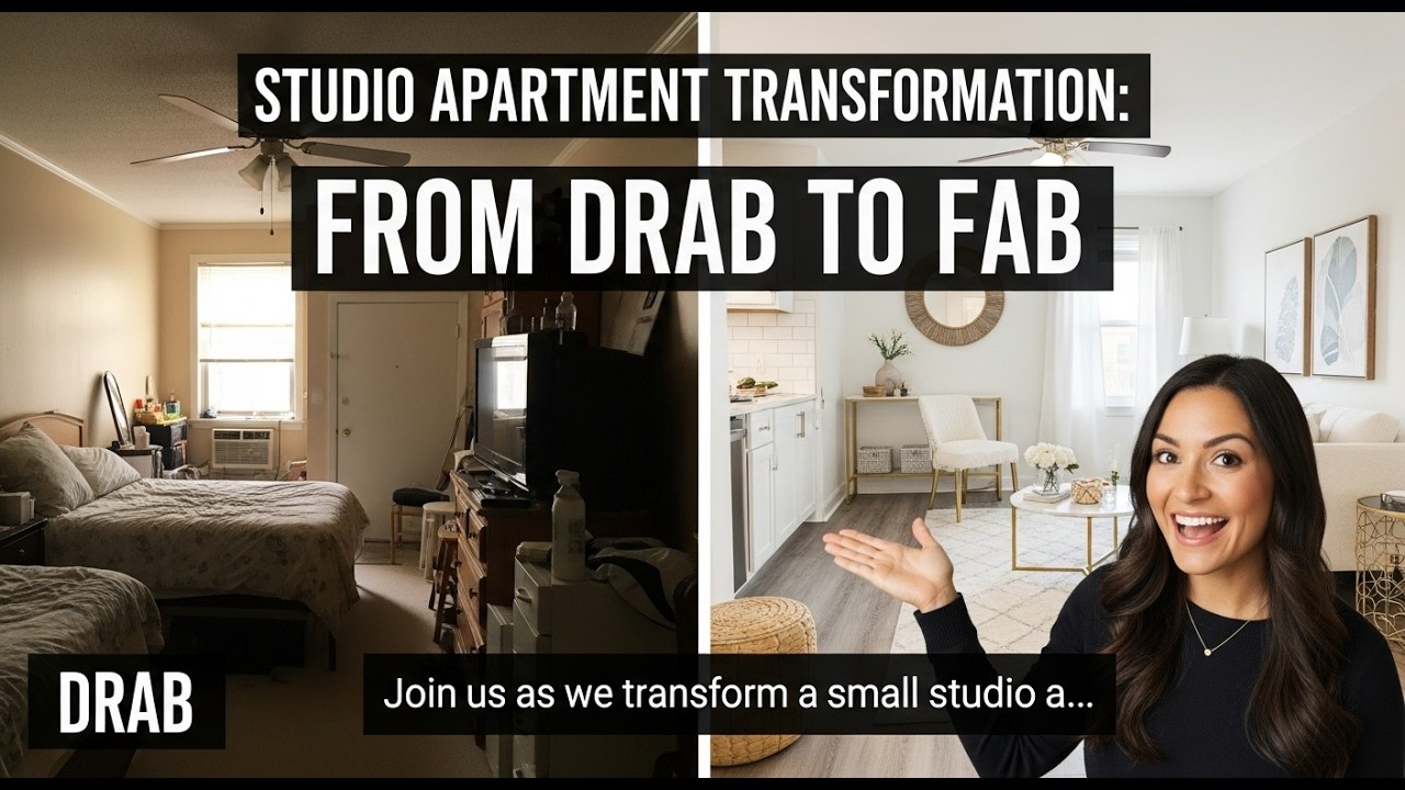 Studio Apartment Transformation: From Drab to Fab #homedecor #apartmenttransformation
