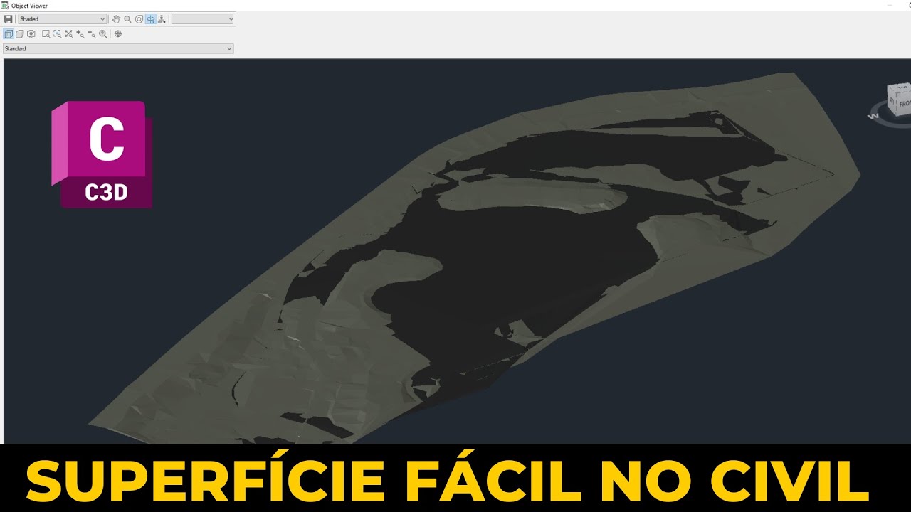 Como fazer superfície no Civil 3D