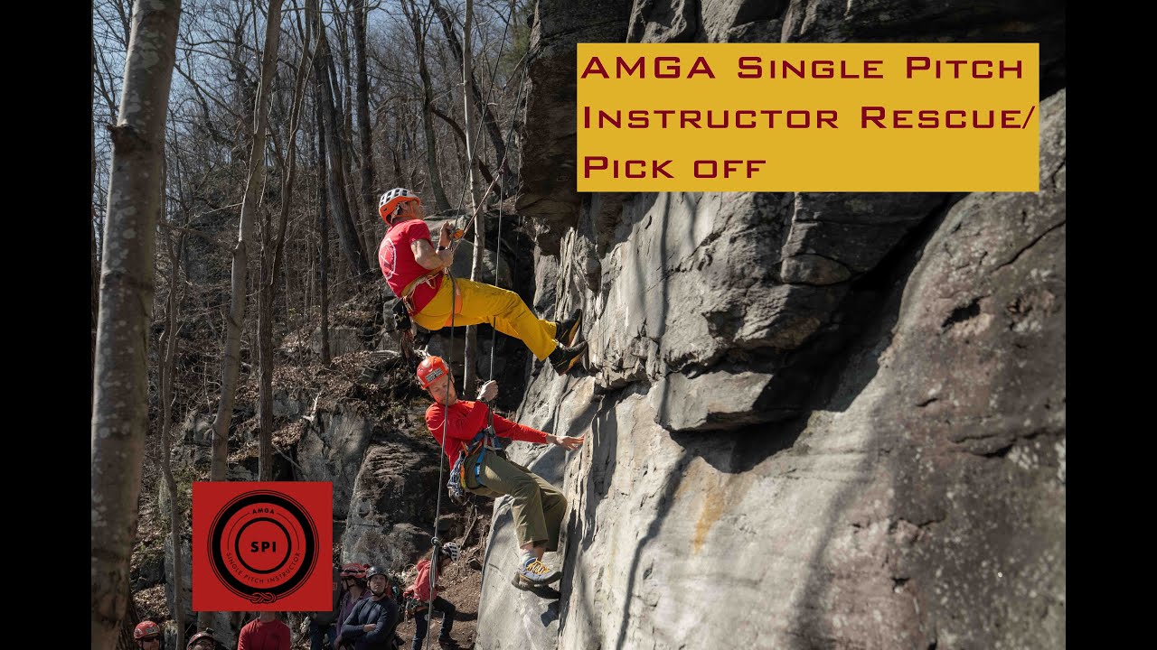 Инструктор AMGA Single Pitch по эвакуации/спасению/спасению ведущего альпиниста