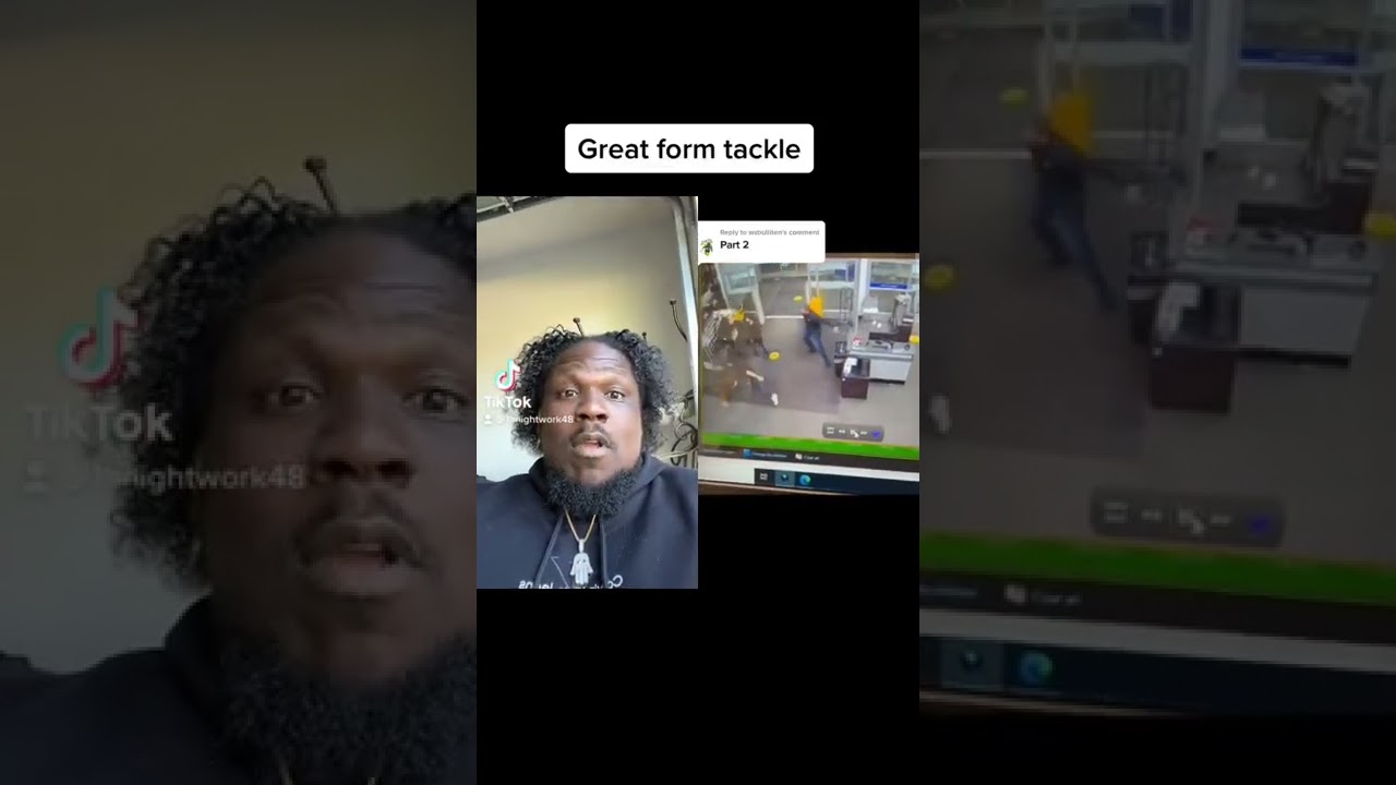 Best Buy Employee tackles thief #shorts