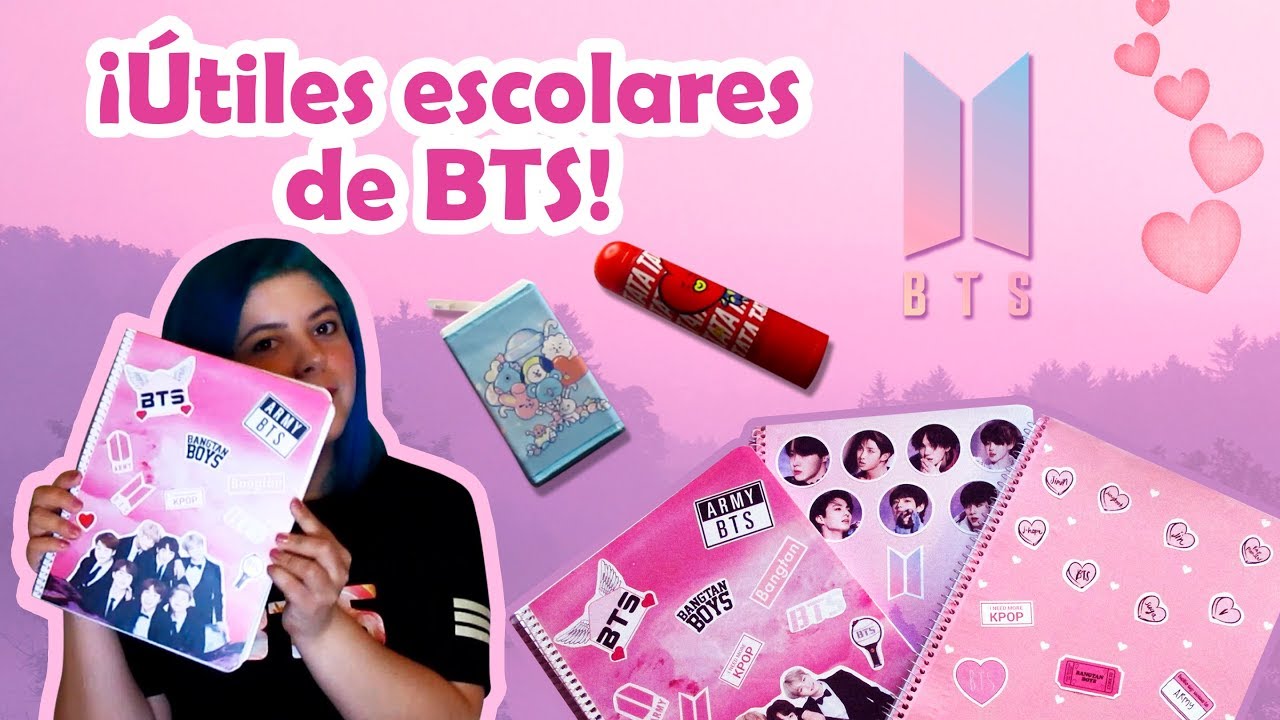 DIY BTS | ¡Decora tus útiles escolares de BTS! | ♡ Sakura Everpink