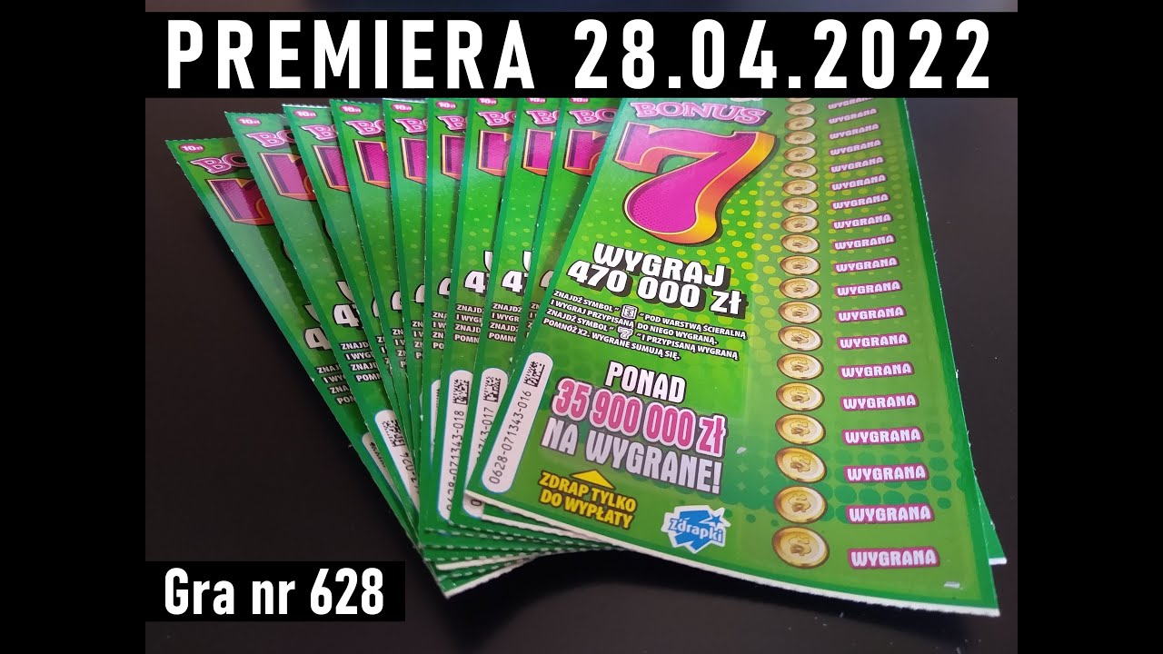 Premiera Bonus 7 - Zdrapki Lotto - 28.04.2022