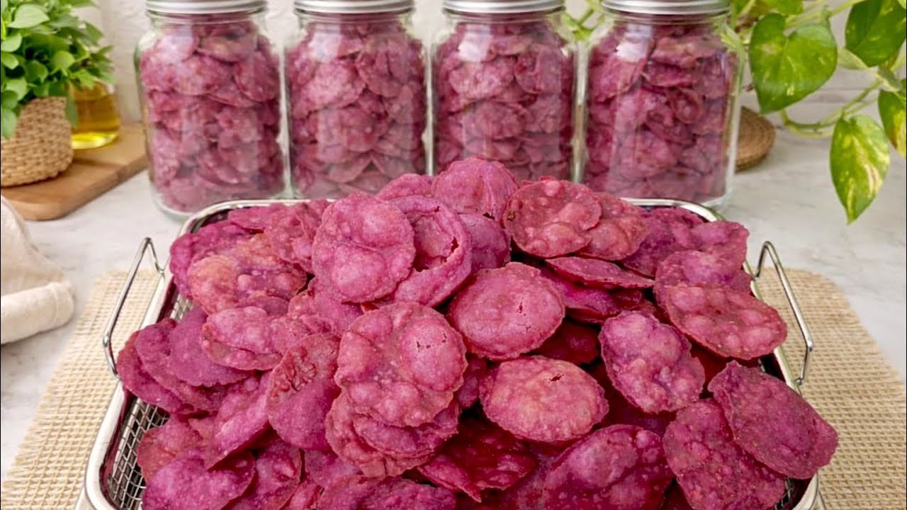 DARI 1 BUAH UBI UNGU BISA JADI ISIAN TOPLES LEBARAN YANG RENYAH, GURIH DAN KOPONG BANGET