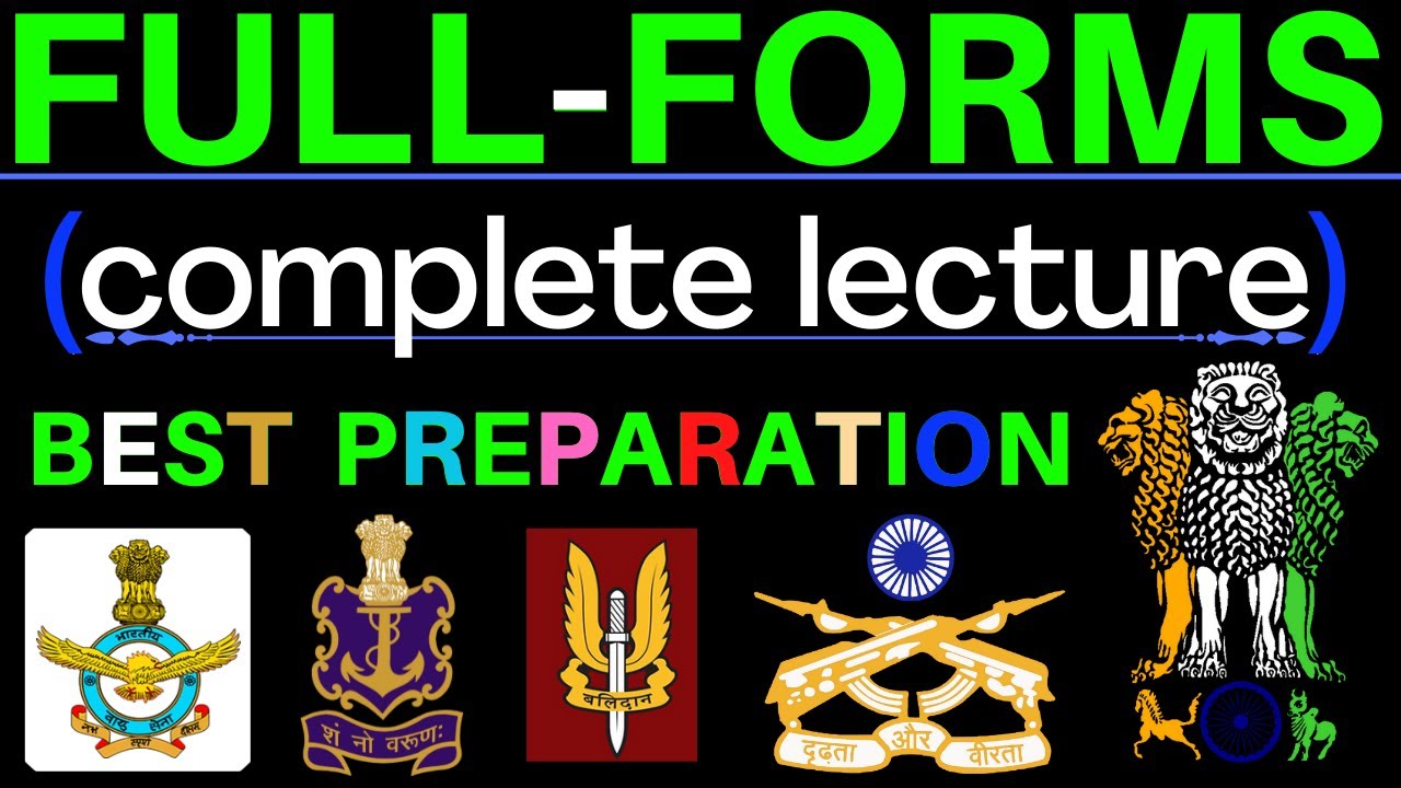 Full Forms | All Full Forms asked in competitive exam - AFCAT, CDS, ARMY, SSC | Education Info 404