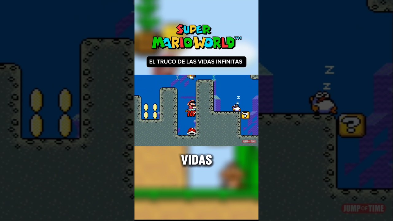 TRUCO para VIDAS INFINITAS en Super Mario World 🤙