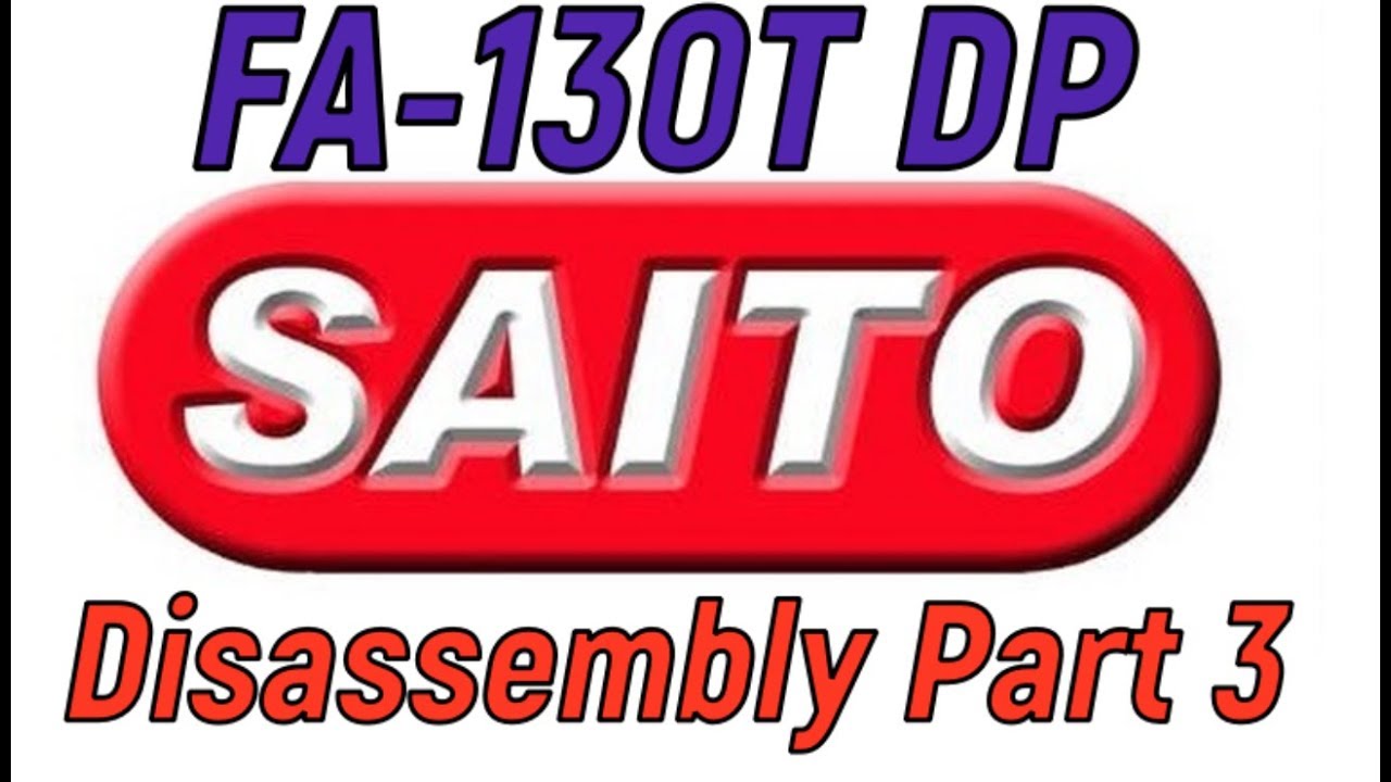 Saito FA-130T DP Disassembly Part 3 of 3
