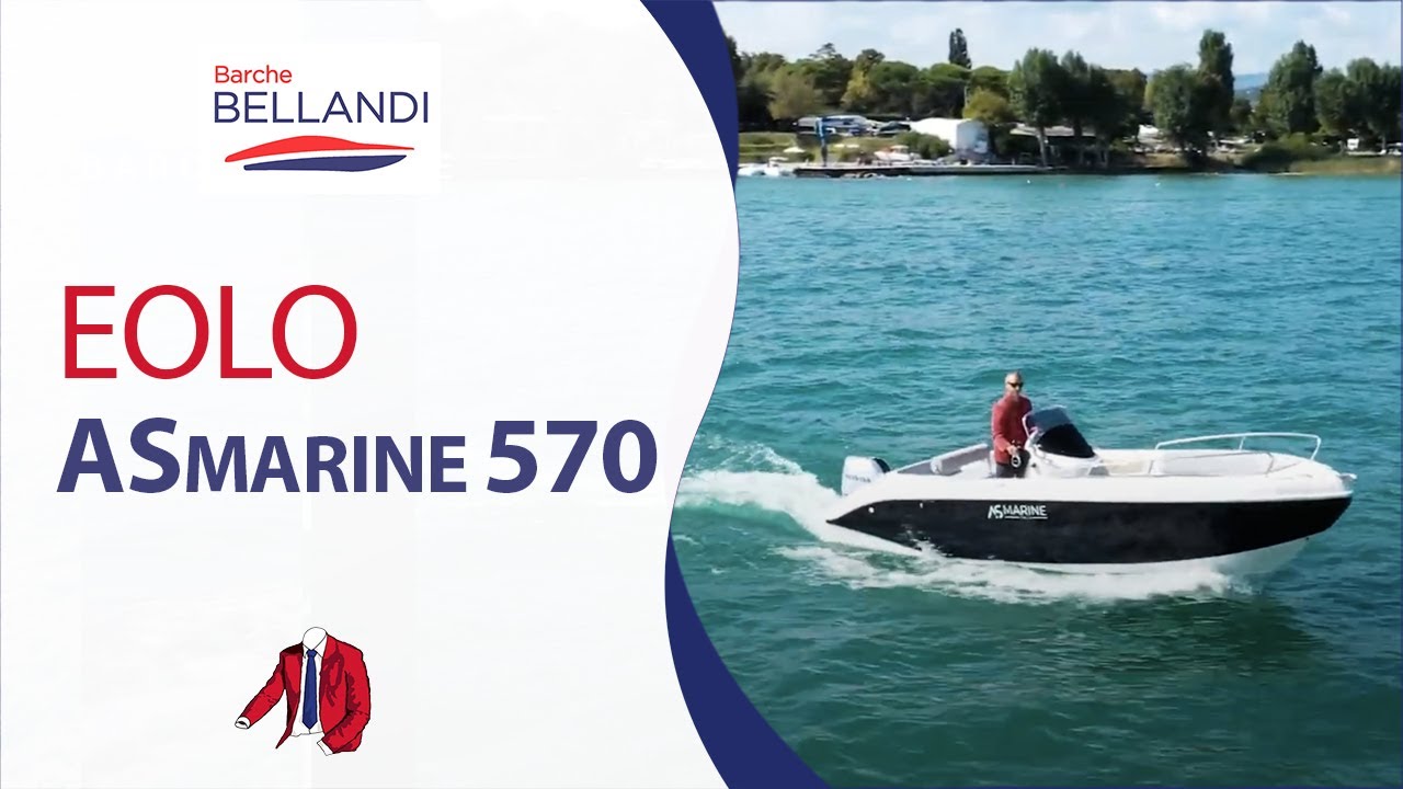 EOLO ASMARINE 570 con motore da 40 cavalli - Barca usata con guida senza patente - Lago di Garda