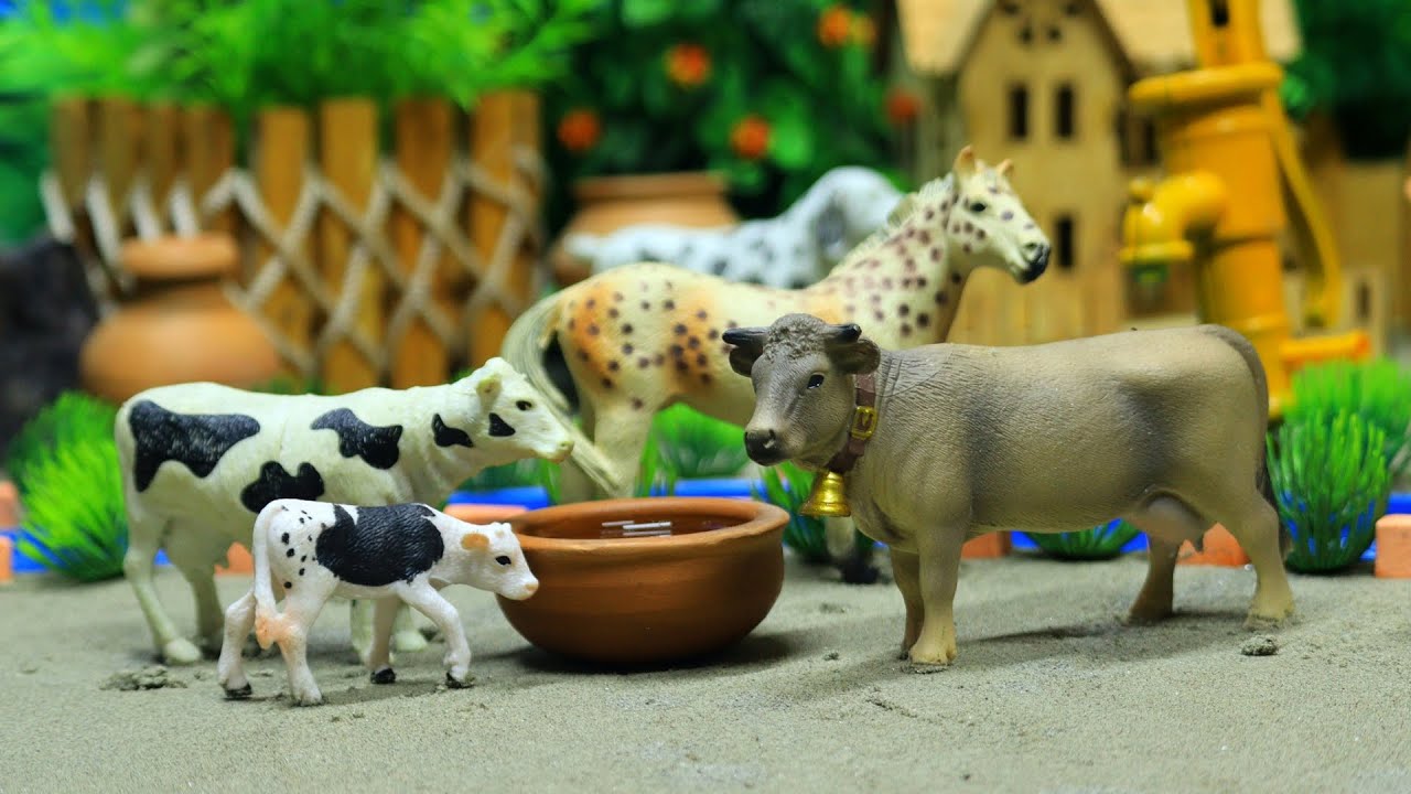 🔴mini tractor, tractor trolley, cows, abcd, horse cartoon, gadi, amba, cattle, May 26, 20259:25 AM