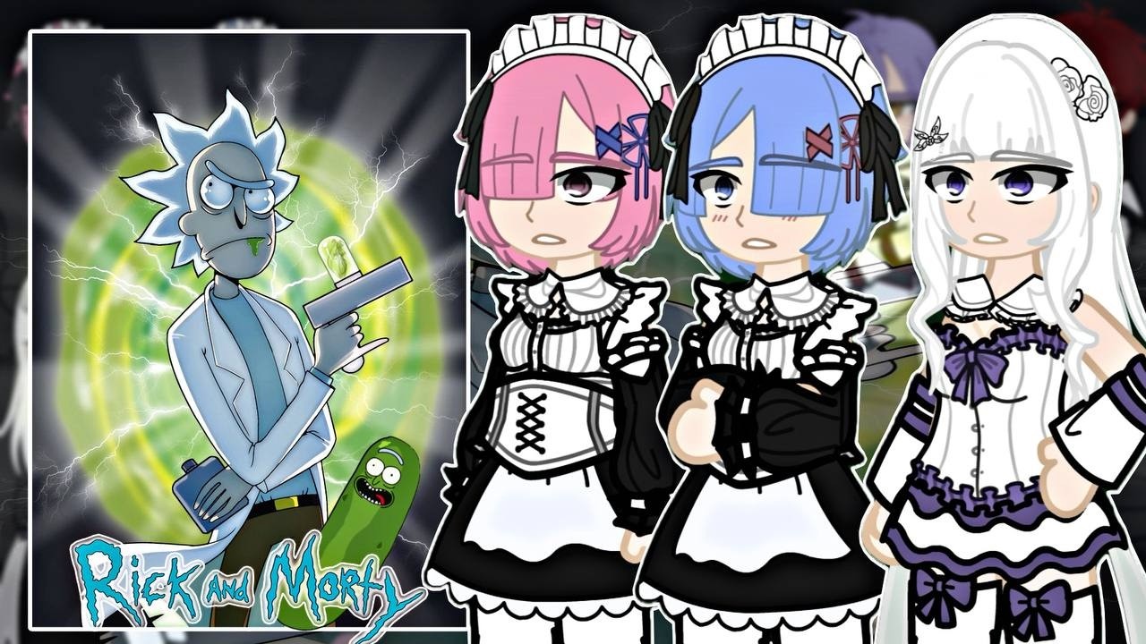 Re:Zero React to Subaru as Rick Sanchez | Rick and Morty  | Gacha React |