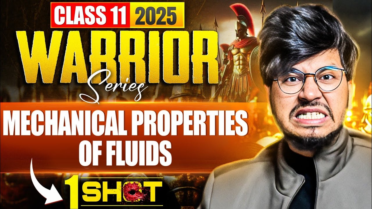 MECHANICAL PROPERTIES OF FLUIDS ONE SHOT🔥CLASS 11TH PHYSICS FOR EXAM 2025 || FLUIDS CLASS 11TH FAST