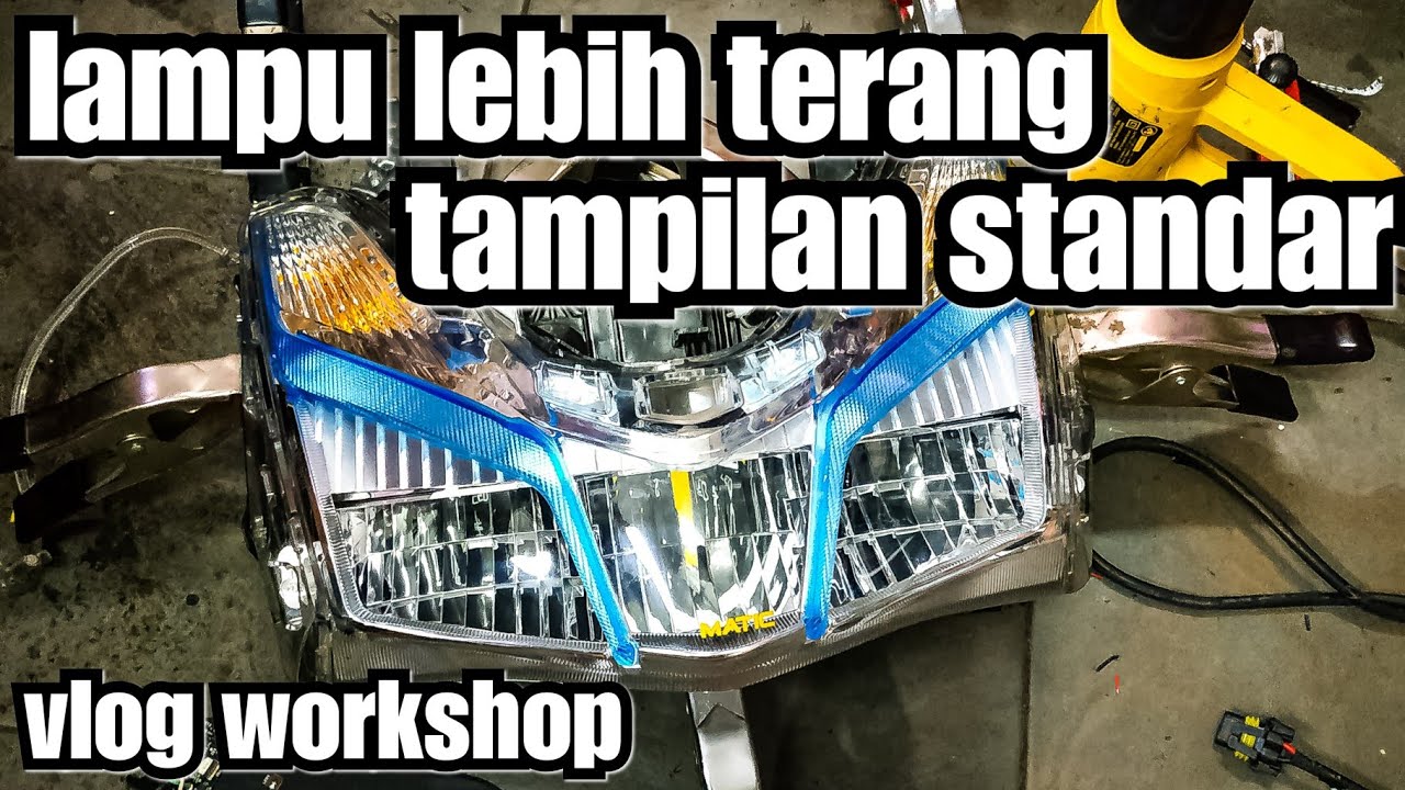 Tips Modifikasi lampu utama lexi jadi lebih terang || oem look ||  chudax bikers shop