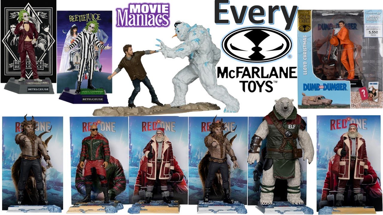 Every McFarlane Toys Movie Maniacs Comparison List