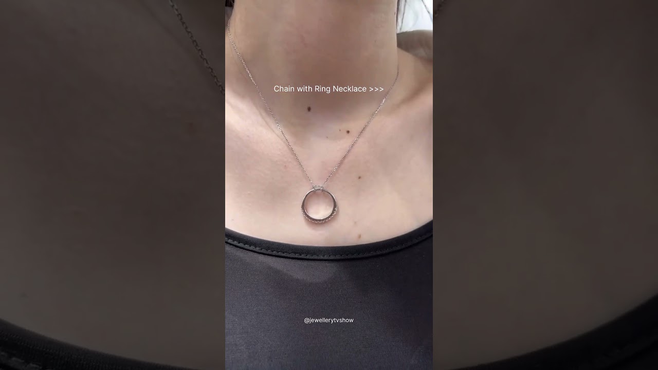 Chain with ring necklace simple easy ✨ |#jewellery |#jewellerytvshow