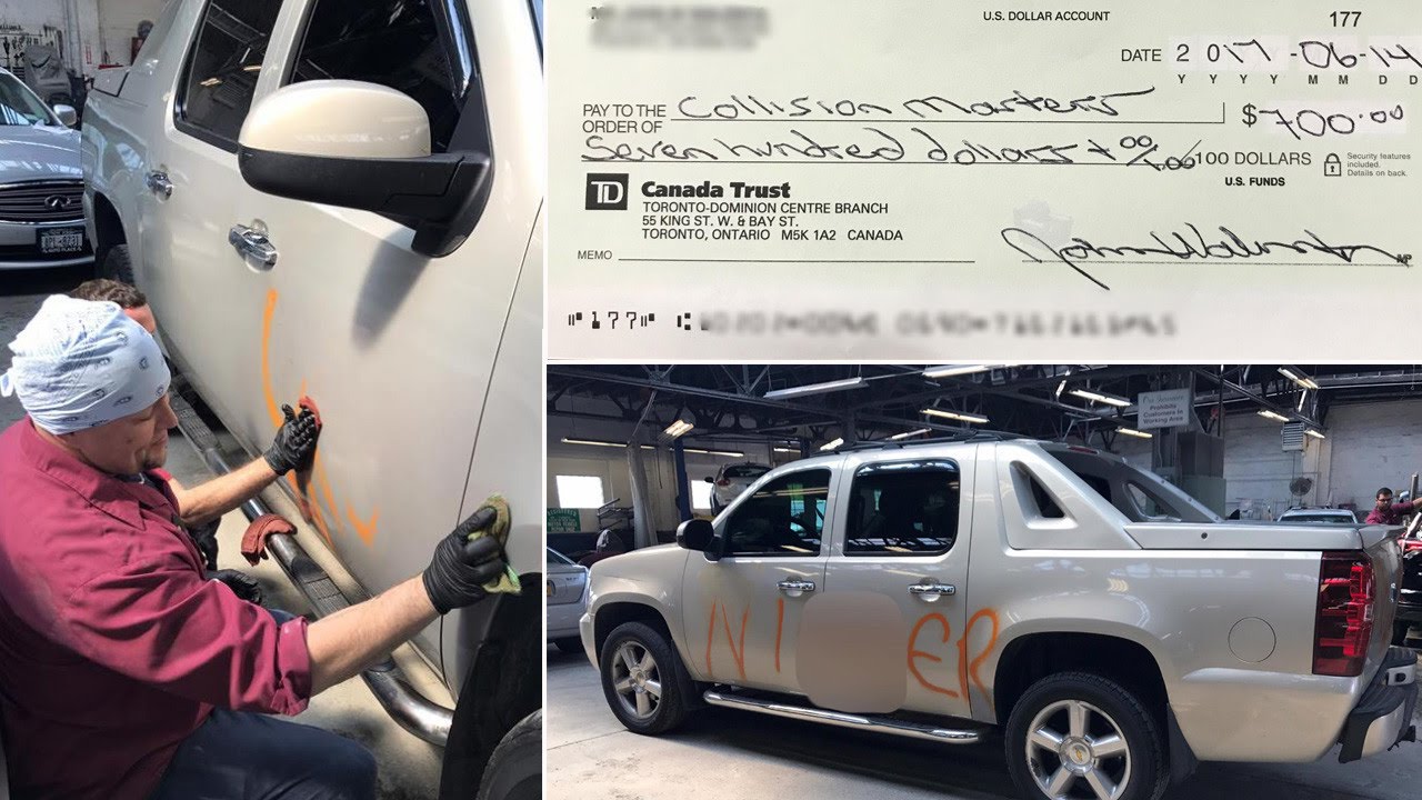 Car Shop Owner Removes Racist Graffiti For Free, Says 'Something I Had To Do'