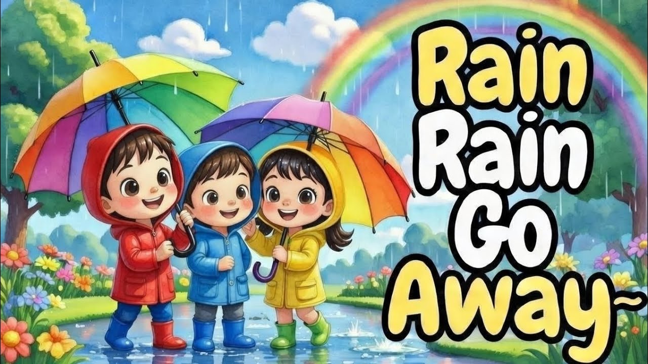 Rain Rain Go Away 🌧️ | Kids Poem in Urdu | Nursery Rhymes for Children