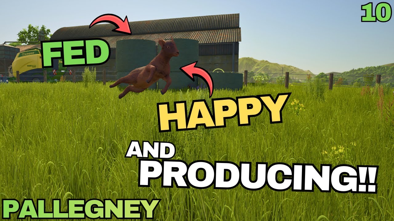 WE CAN FINALLY FEED THE GOATS AND SHEEP!! | FS25 Pallegney Series | Episode 10