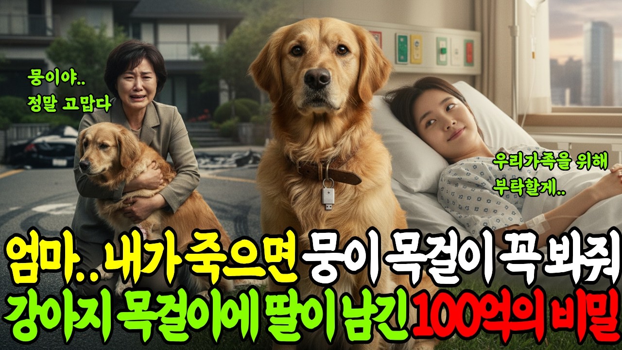 엄마.. 내가 죽으면 우리 뭉이 목걸이 꼭 봐줘... | 인생사연 | 시니어사연 | 노후사연 |
