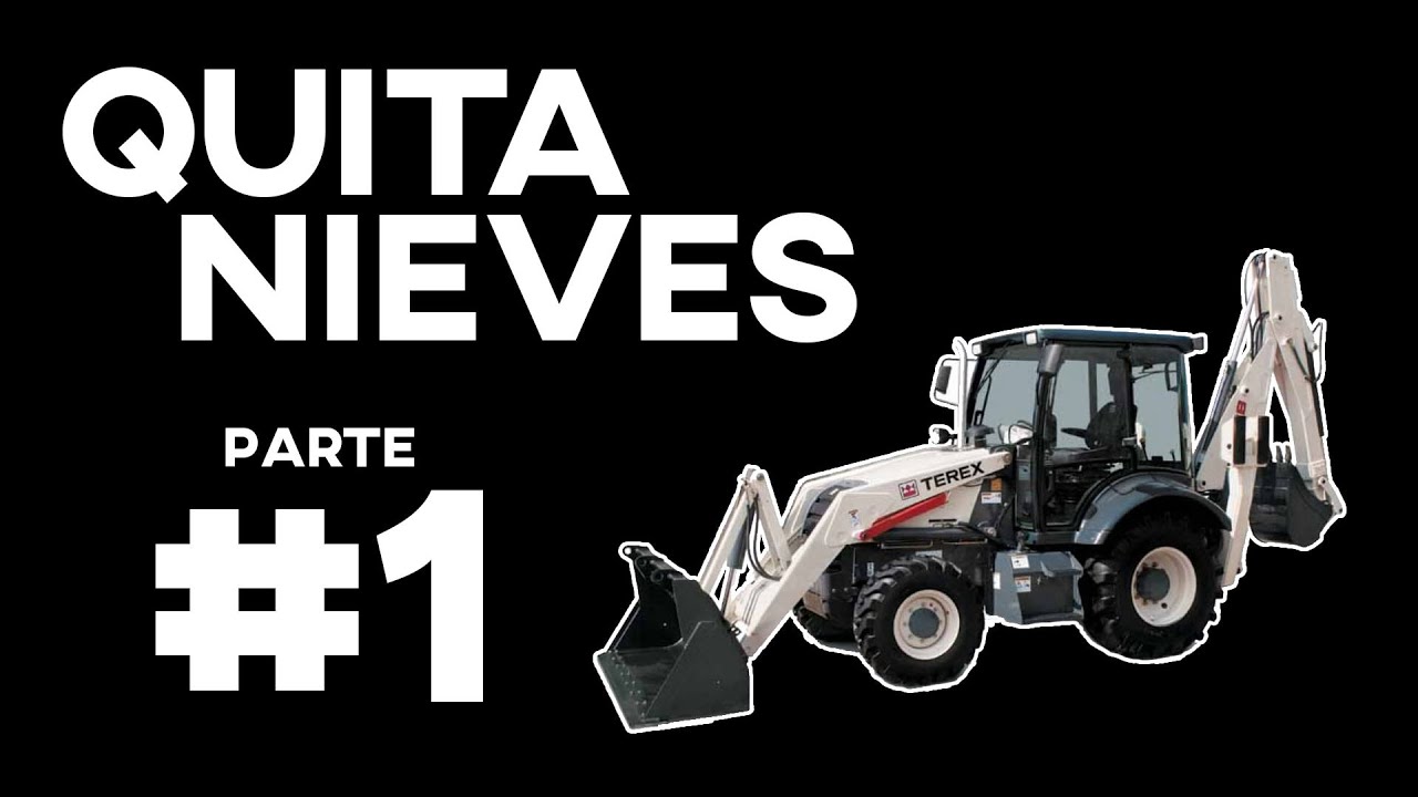 Utilizando retroexcavadora TEREX 820 como QUITANIEVES 10/01/2021 ▶PARTE 1