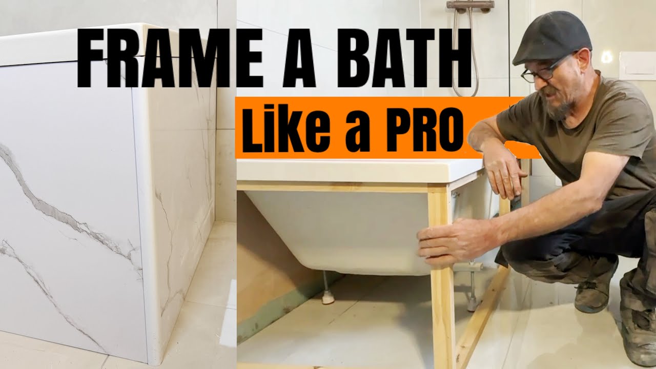 Framing and finishing a bath panel with a return how to finish the return corner