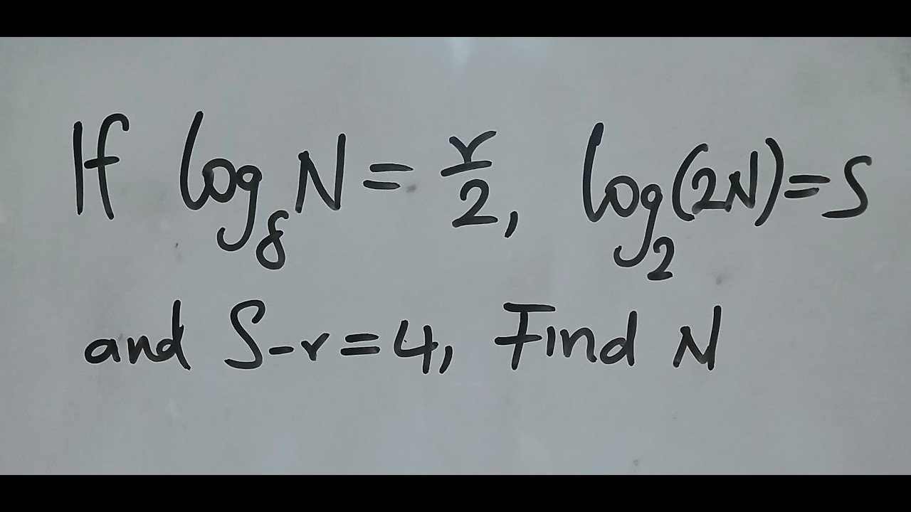 Logarithm Challenge: Solving for N with Multiple Variables (r, S, N)
