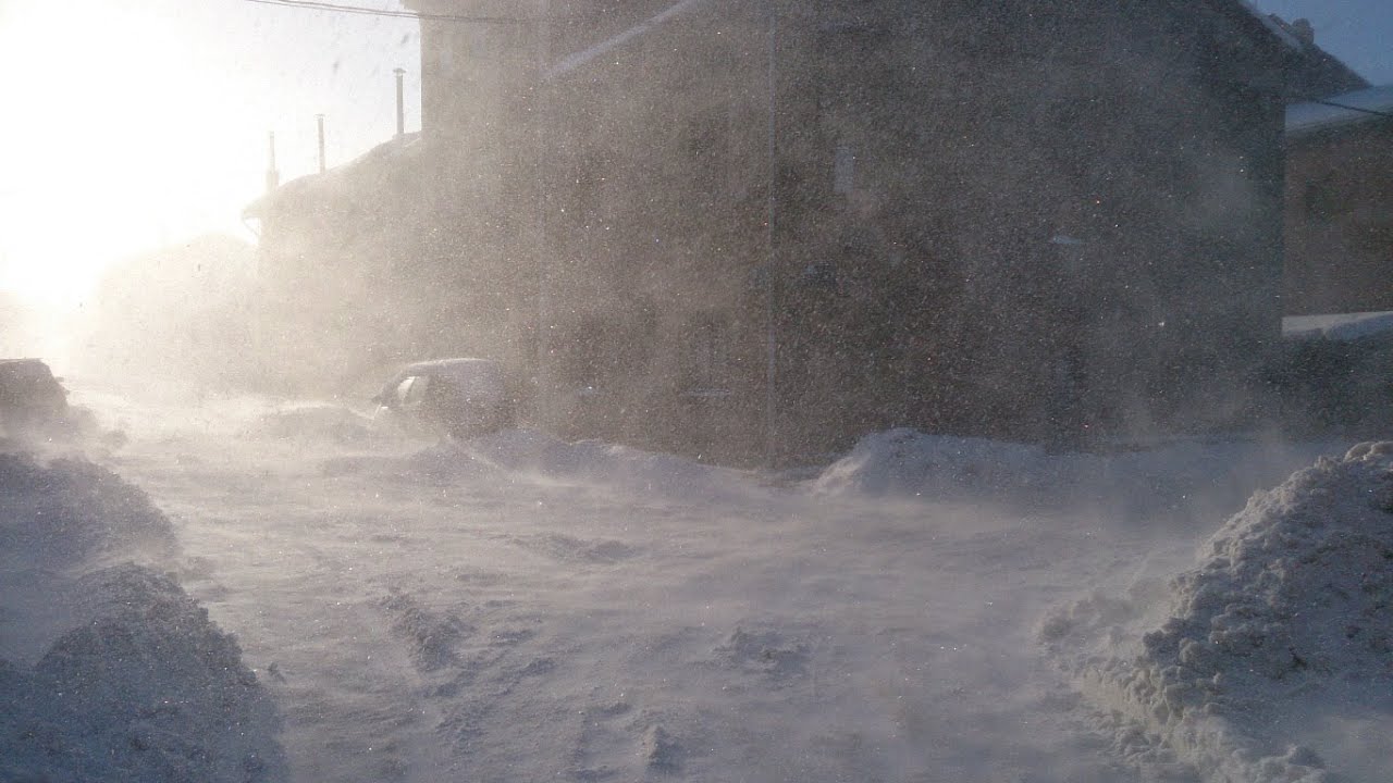 Gran cellisca de febrero 2015, en Duruelo de la Sierra, Soria