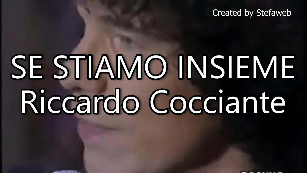 Riccardo Cocciante - Se stiamo insieme (Karaoke Originale)