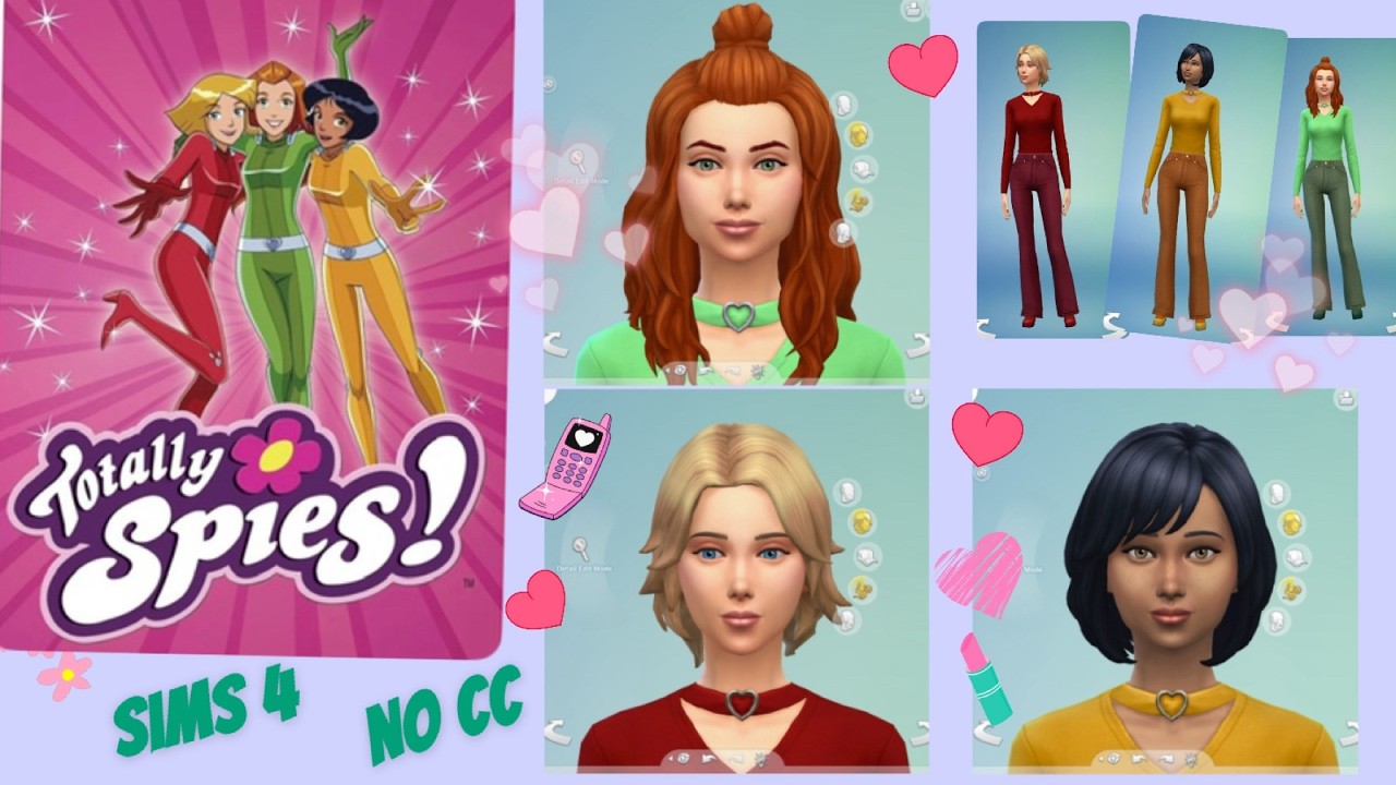 Totally Spies | Sims 4 CAS Lofi