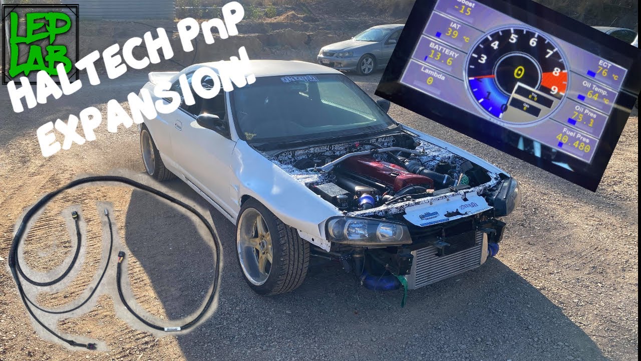 R33 HALTECH Platinum PnP Expansion! + Powertune Digital Dash