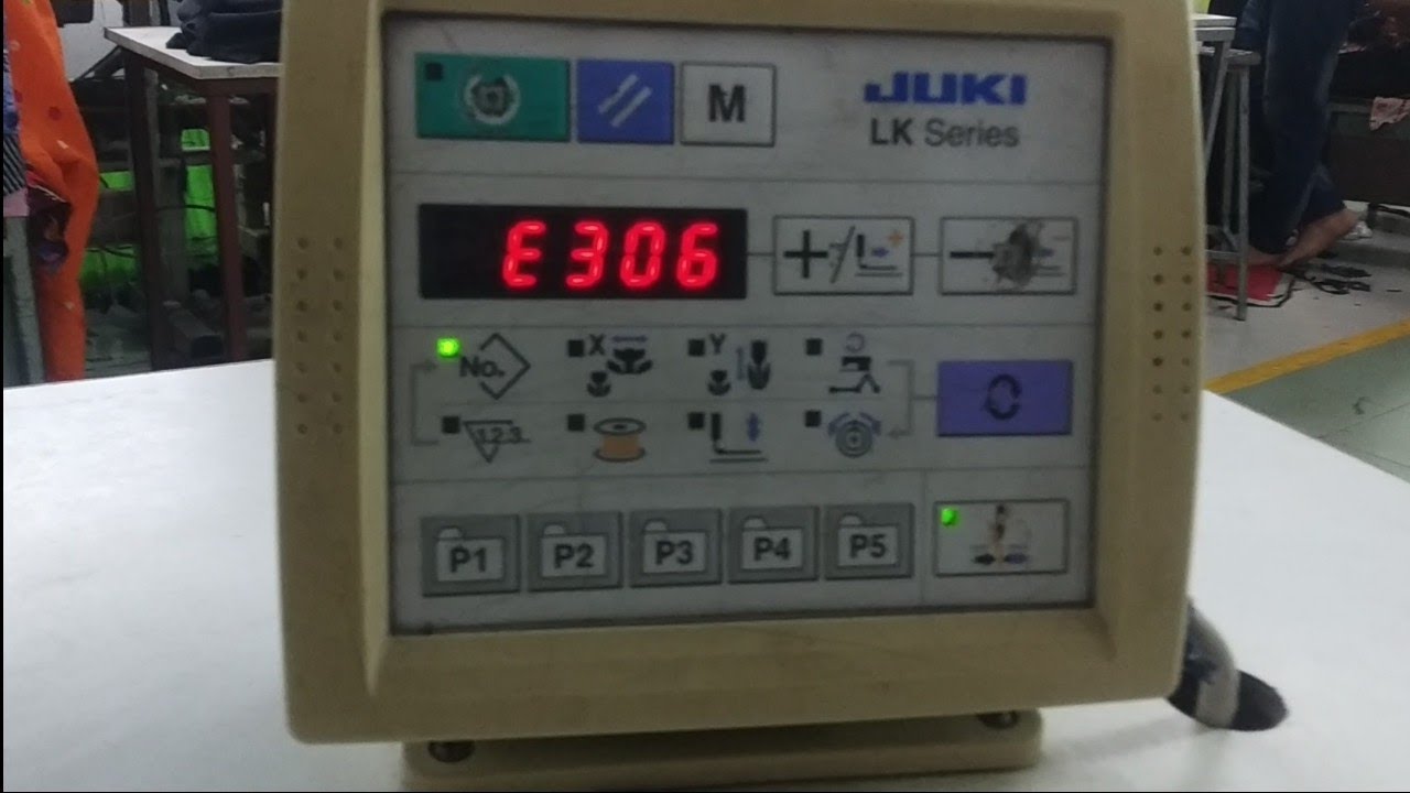 How to remove error E306 juki lk1900A-HS