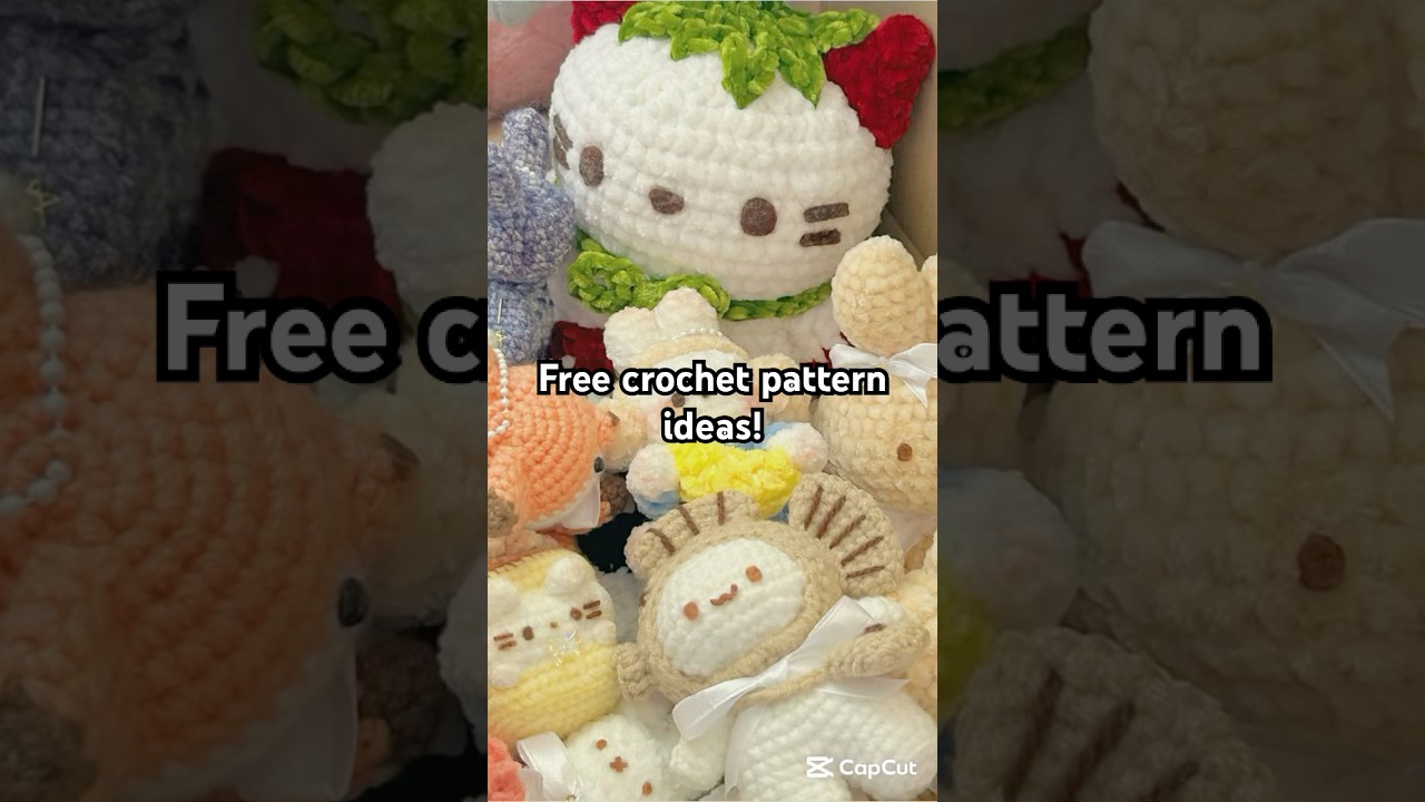 Free crochet pattern ideas! #crochet #amigurumi #pattern #shorts #viral #fyp #foryou #trending #cute
