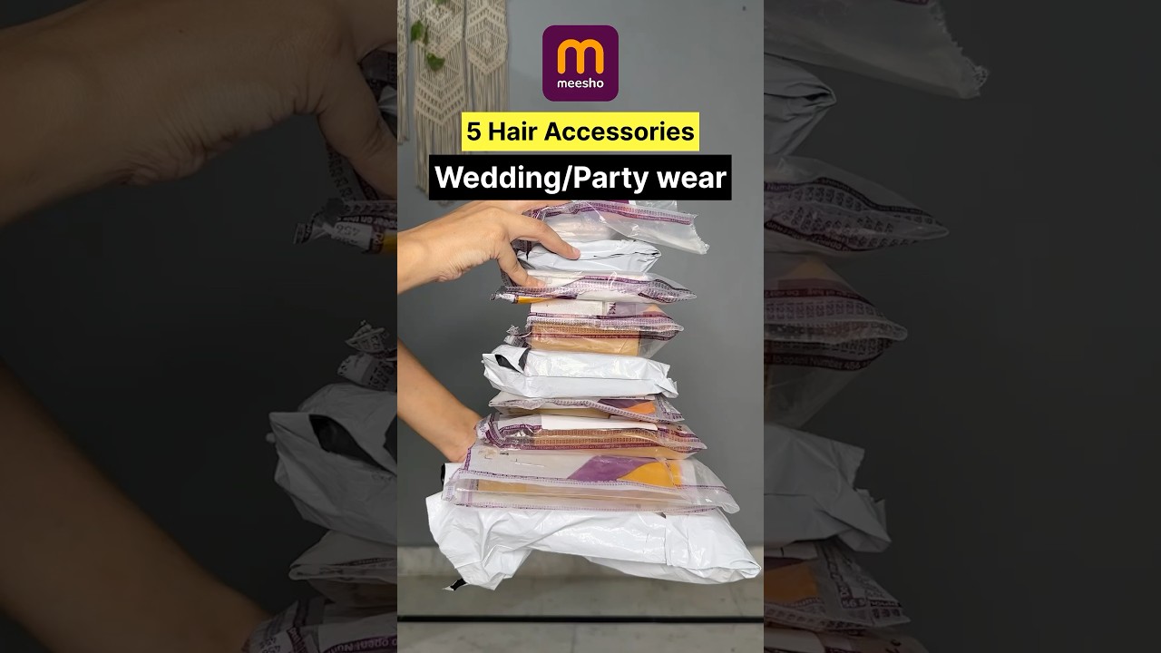 Meesho Hair Accessories haul under ₹200 | 
